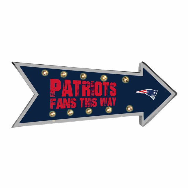 Marquesina con luz de marcha de los New England Patriots