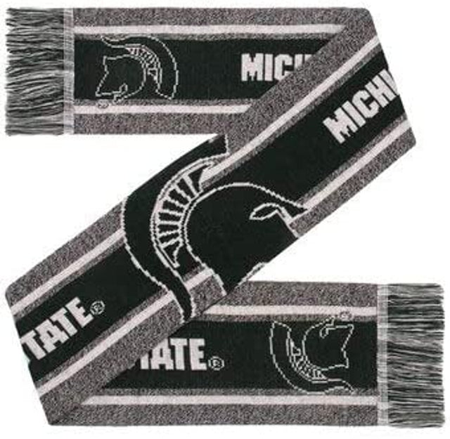 Bufanda de los Spartans de Michigan State con logotipo grande y marca denominativa en gris