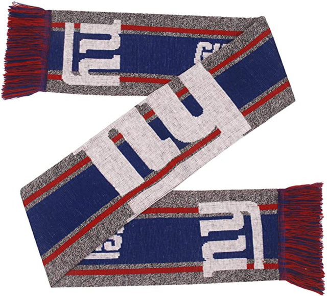 Bufanda de los New York Giants con logo grande y marca denominativa en color gris