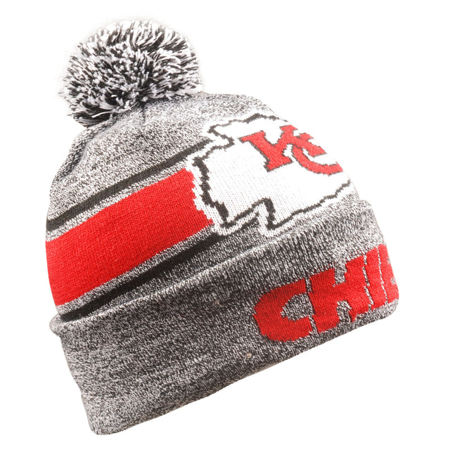 Gorro de los Kansas City Chiefs con rayas grises y luz