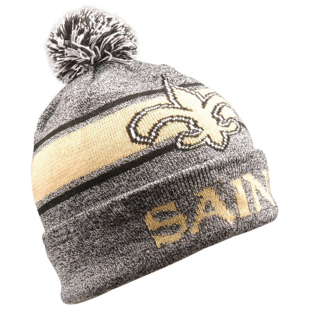 Gorro de los New Orleans Saints con rayas grises y luz