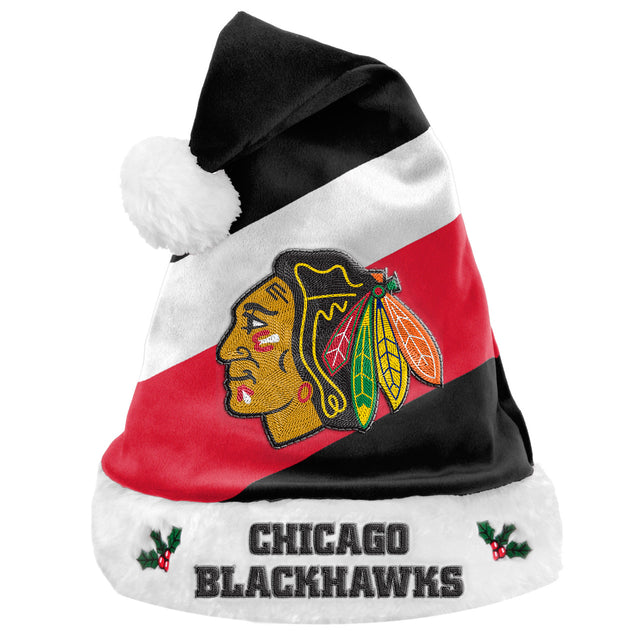 Gorro básico de Papá Noel de los Chicago Blackhawks