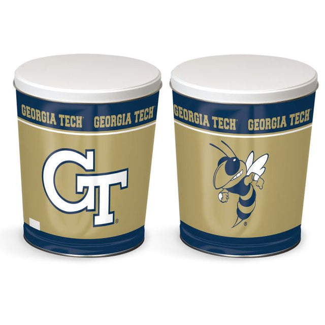 Georgia Tech Yellow Jackets Gift Tin tapered 3 gallon