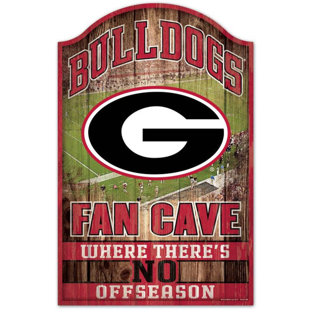 Georgia Bulldogs Wood Sign 11" x 17" 1/4" thick