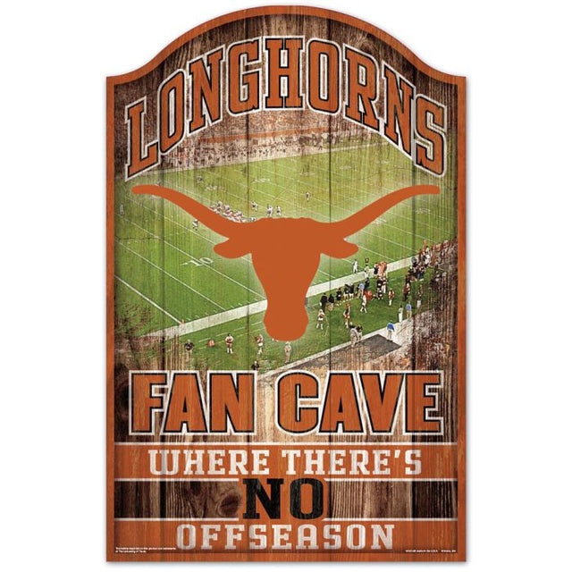 Texas Longhorns Wood Sign 11" x 17" 1/4" thick