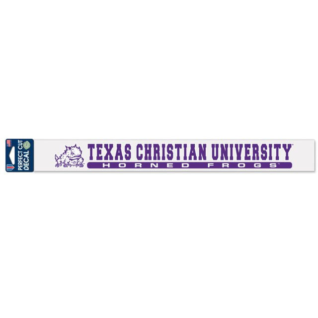 TCU Horned Frogs Perfect Cut Decals 2" x 17"