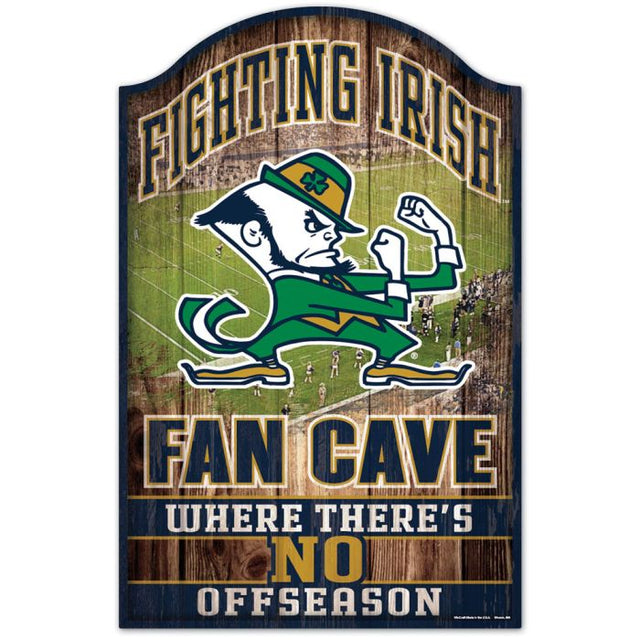 Notre Dame Fighting Irish FIGHTING IRISH Wood Sign 11" x 17" 1/4" thick