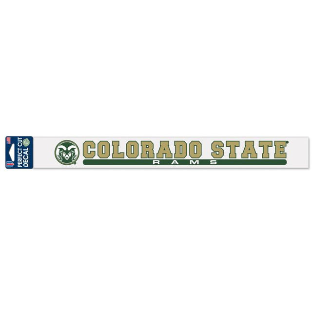 Calcomanías de corte perfecto de Colorado State Rams de 2" x 17"