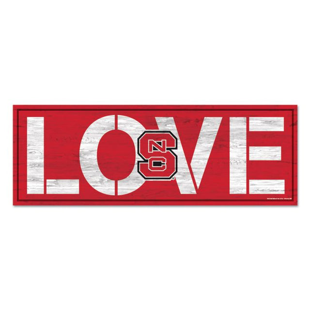 NC State Wolfpack Wood Sign 8"x23" 1/4" thick