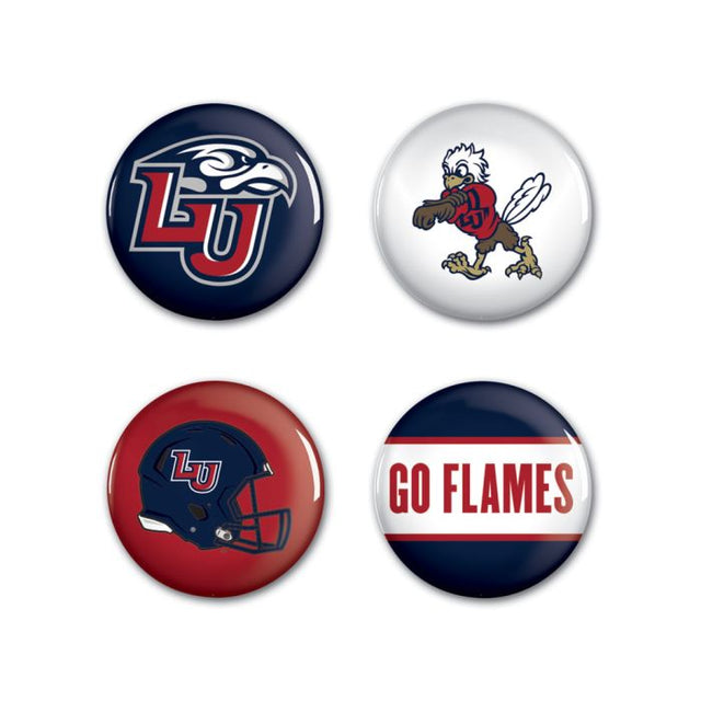 Liberty Flames Button 4 Pack 1 1/4" Rnd