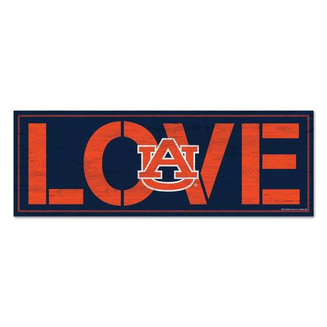 Auburn Tigers Wood Sign 8"x23" 1/4" thick