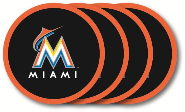 Juego de posavasos de los Miami Marlins (paquete de 4)