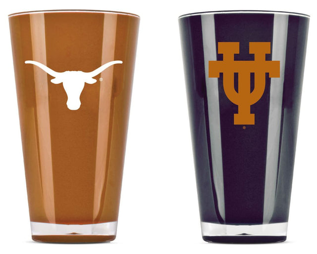 Juego de dos vasos de Texas Longhorns de 20 oz