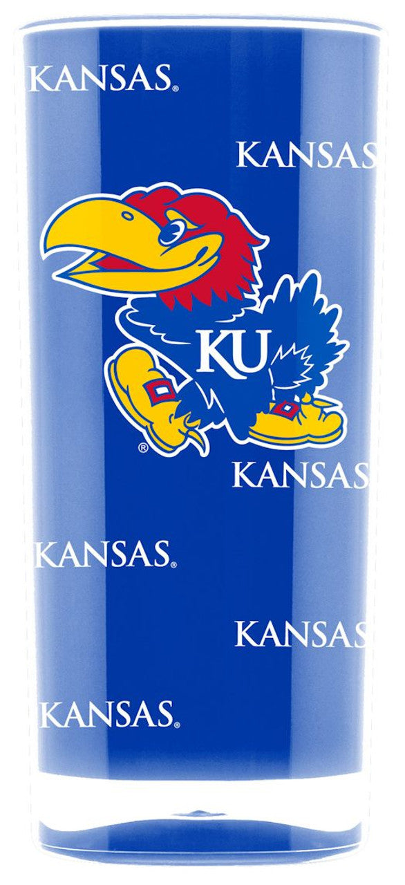 Vaso cuadrado con aislamiento de los Kansas Jayhawks (16 oz)