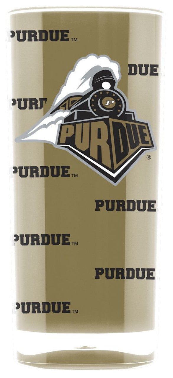 Vaso cuadrado aislado Purdue Boilermakers de 16 oz