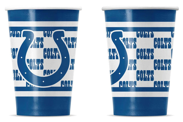 Vasos de papel desechables de los Indianapolis Colts