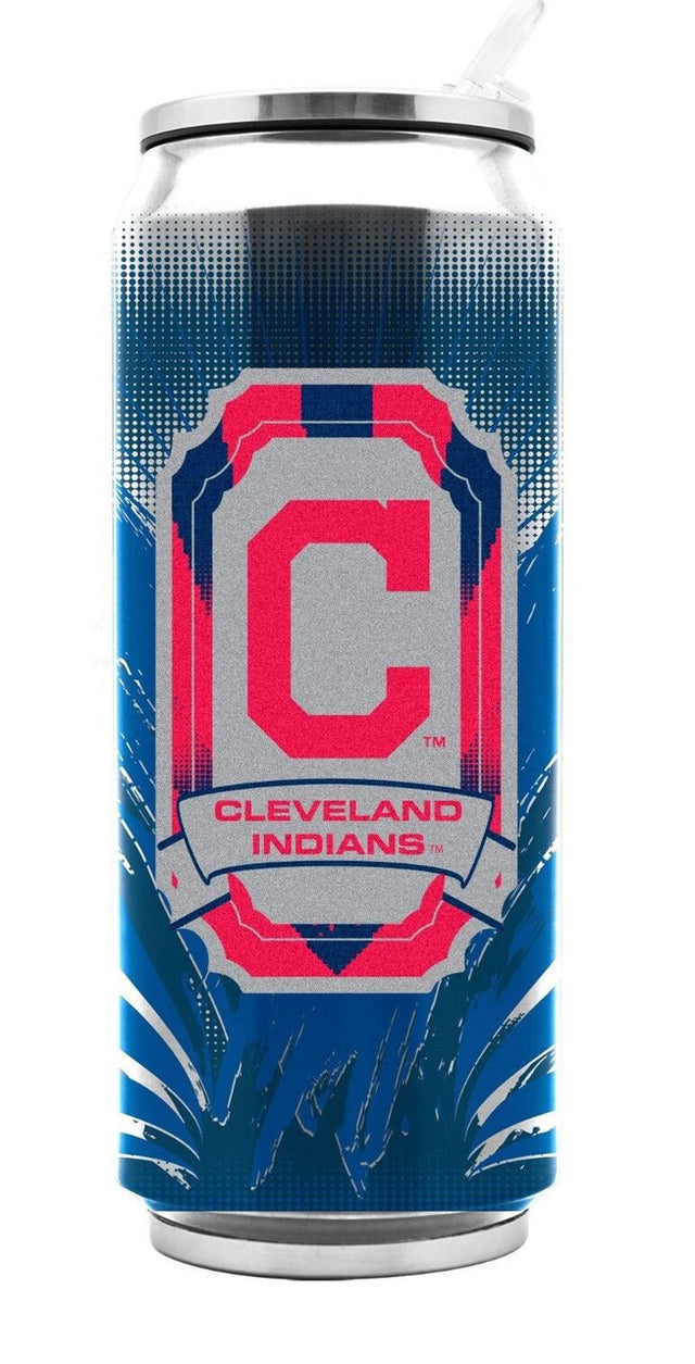 Lata térmica de acero inoxidable de los Cleveland Indians, 16,9 oz