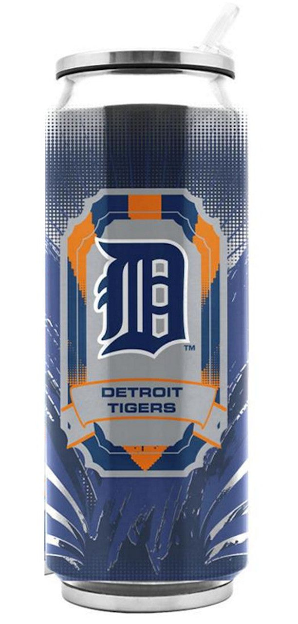 Lata térmica de acero inoxidable de los Detroit Tigers, 16,9 onzas