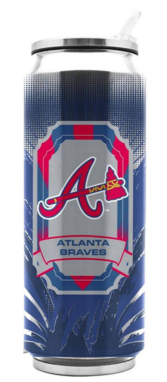 Lata térmica de acero inoxidable de los Atlanta Braves, 16,9 onzas