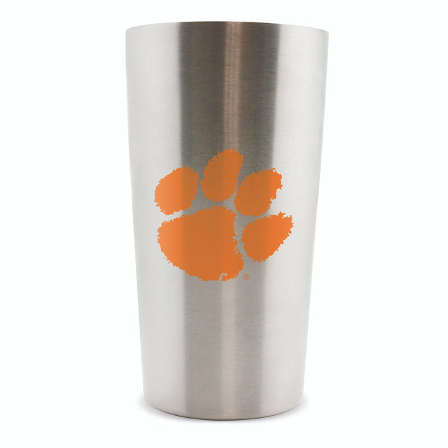 Taza térmica de acero inoxidable de doble pared de 14 oz de Clemson Tigers