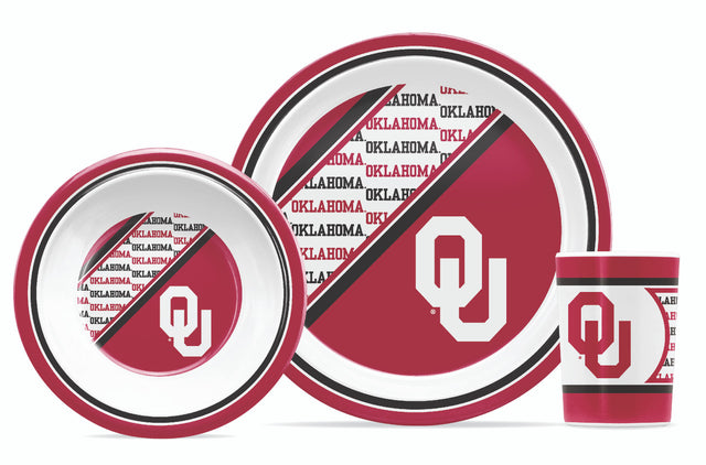 Juego de vajilla infantil de 5 piezas de Oklahoma Sooners CO