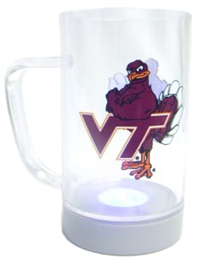 Taza de Virginia Tech Hokies con diseño brillante