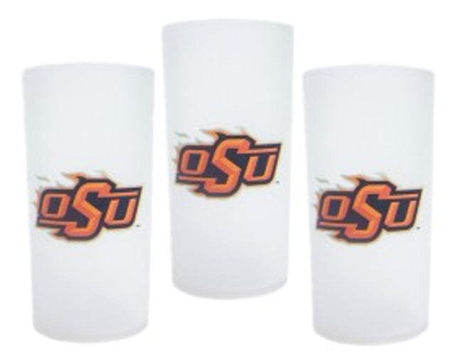 Juego de vasos de 3 piezas de los Oklahoma State Cowboys