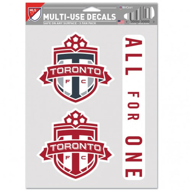 Calcomanías multiusos para fanáticos del Toronto FC, paquete de 3