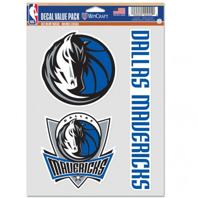 Dallas Mavericks Decal Multi Use Fan 3 Pack