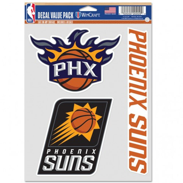 Phoenix Suns Decal Multi Use Fan 3 Pack