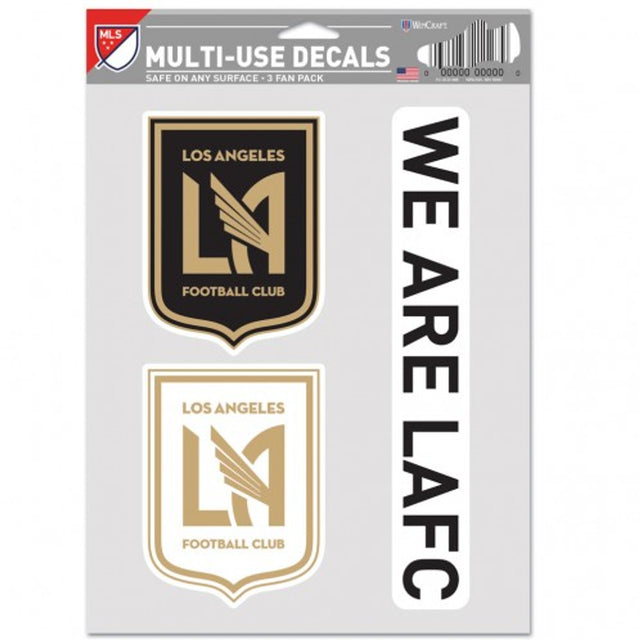 Los Angeles FC Decal Multi Use Fan 3 Pack