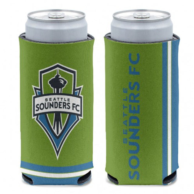 Enfriador de latas de Seattle Sounders FC con diseño de lata delgada