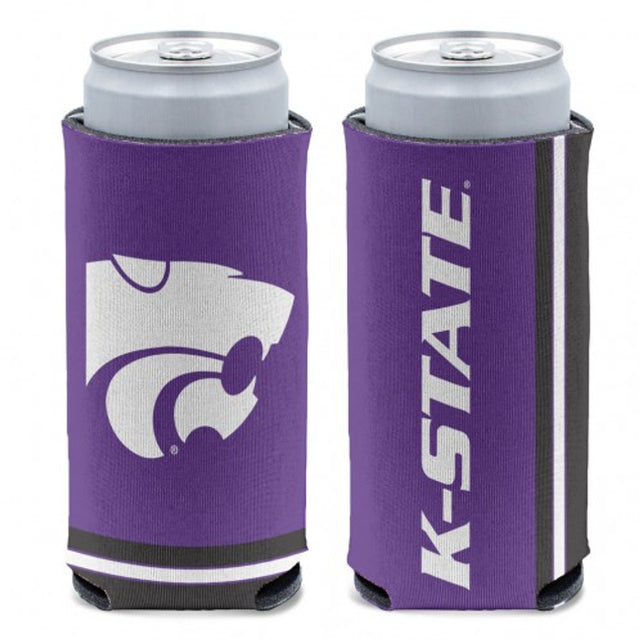 Enfriador de latas de los Kansas State Wildcats con diseño de lata delgada