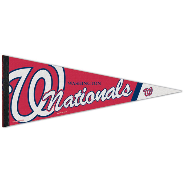 Banderín de los Washington Nationals de 12 x 30 pulgadas, estilo premium, diseño alternativo