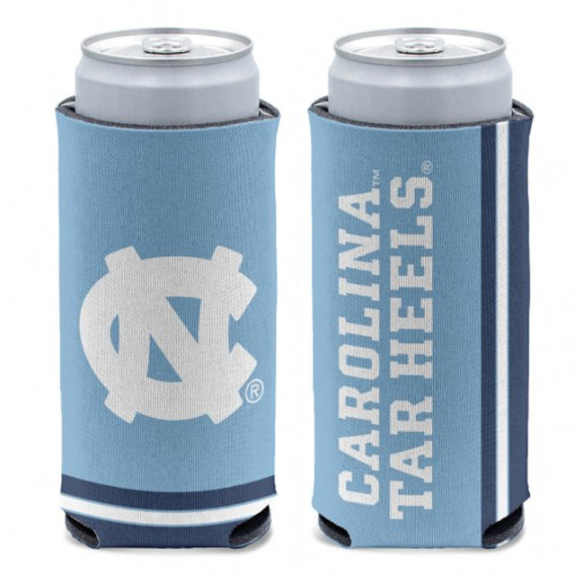 Enfriador de latas de los Tar Heels de Carolina del Norte, diseño de lata delgada