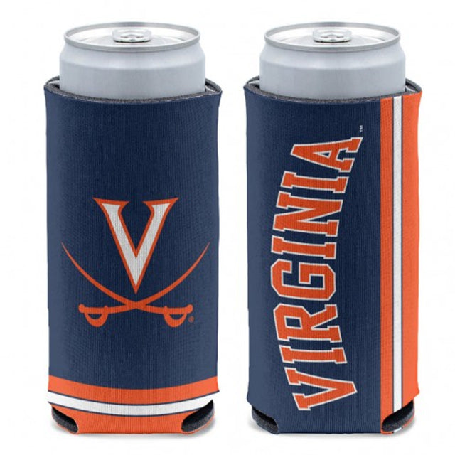 Enfriador de latas de Virginia Cavaliers con diseño de lata delgada