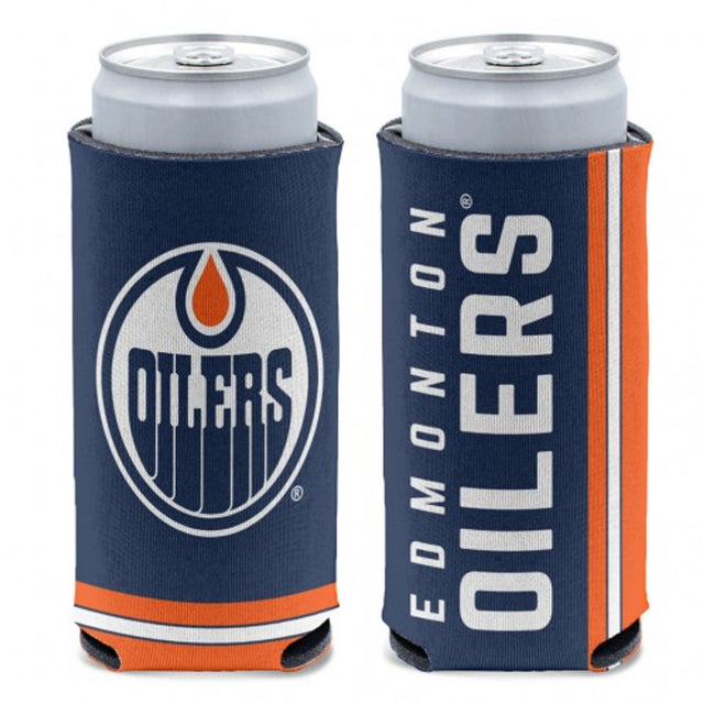 Enfriador de latas de los Edmonton Oilers con diseño de lata delgada