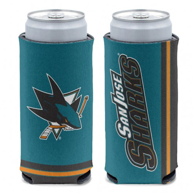 Enfriador de latas de los San Jose Sharks con diseño de lata delgada