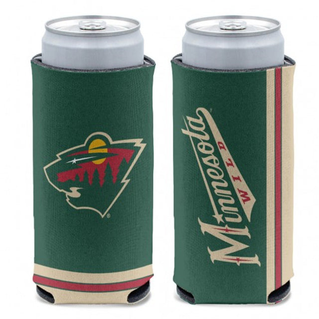 Enfriador de latas Minnesota Wild con diseño de lata delgada