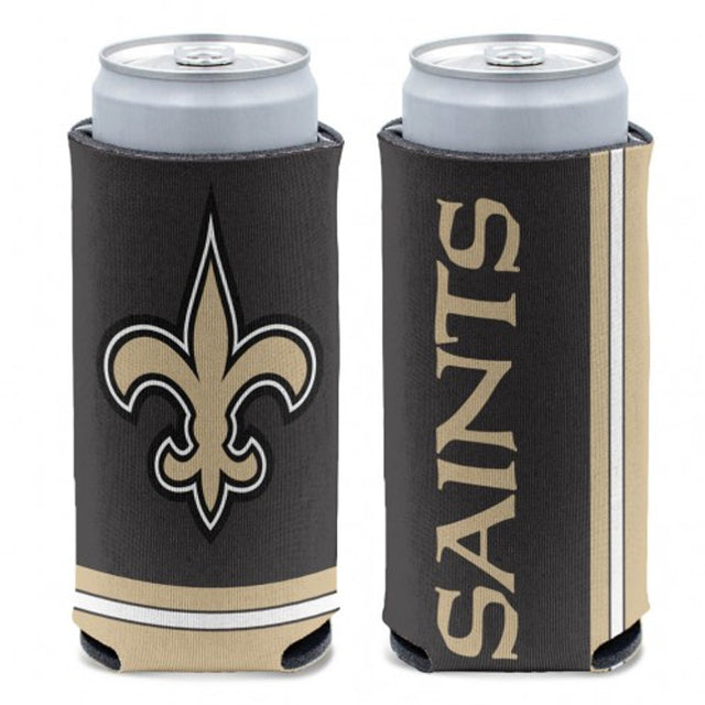 Enfriador de latas de los New Orleans Saints con diseño de lata delgada