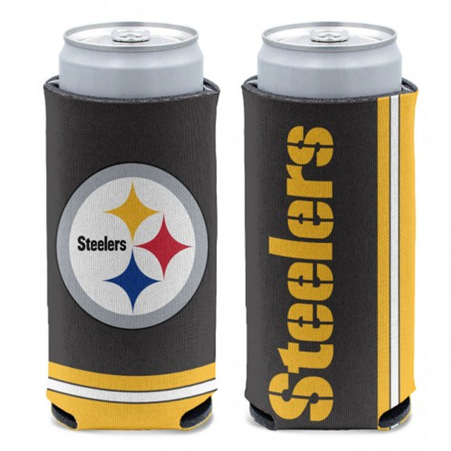 Enfriador de latas de los Pittsburgh Steelers con diseño de lata delgada