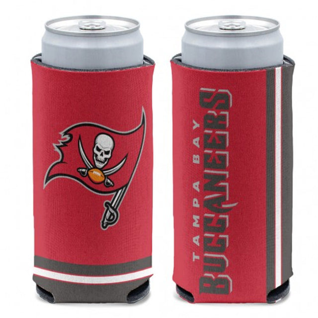 Enfriador de latas de los Tampa Bay Buccaneers con diseño de lata delgada