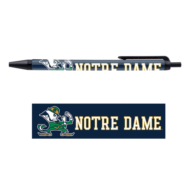 Paquete de 5 bolígrafos de Notre Dame Fighting Irish con diseño de duende