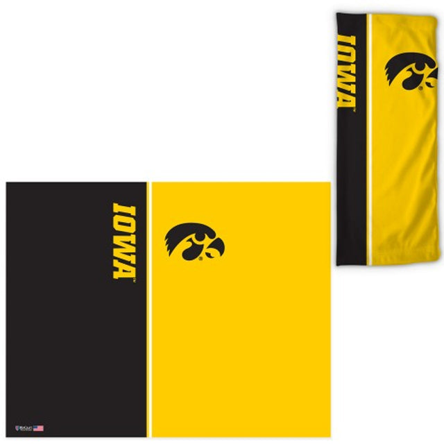 Cubrebocas con logo de los Iowa Hawkeyes