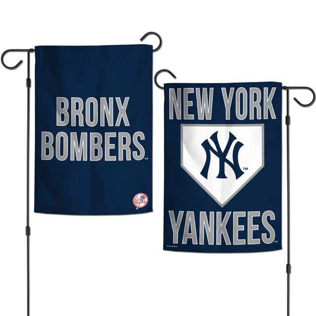 Bandera de los Yankees de Nueva York de 12 x 18 pulgadas, estilo jardín, de 2 lados, de los Bronx Bombers