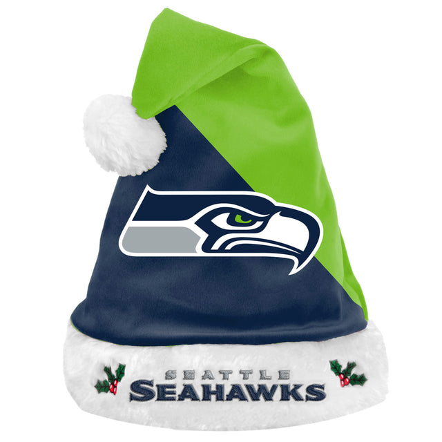 Gorro básico de Papá Noel de los Seattle Seahawks 2020