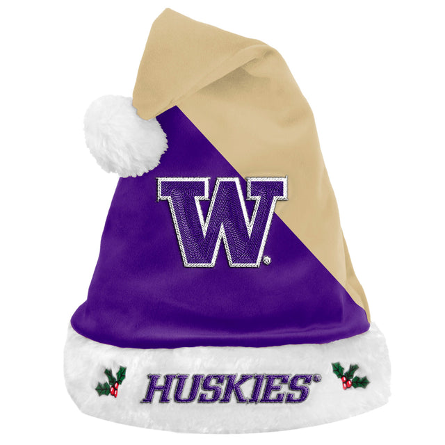 Gorro de Papá Noel básico de Washington Huskies 2020