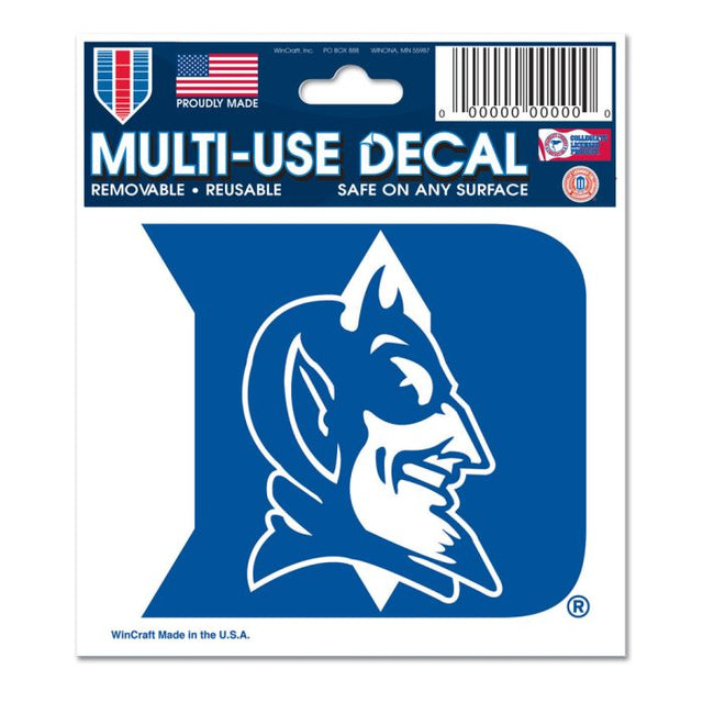 Calcomanía multiusos de Duke Blue Devils de 3" x 4"