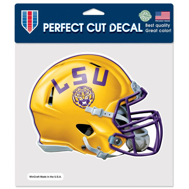 Calcomanía de color de corte perfecto de LSU Tigers de 8" x 8"