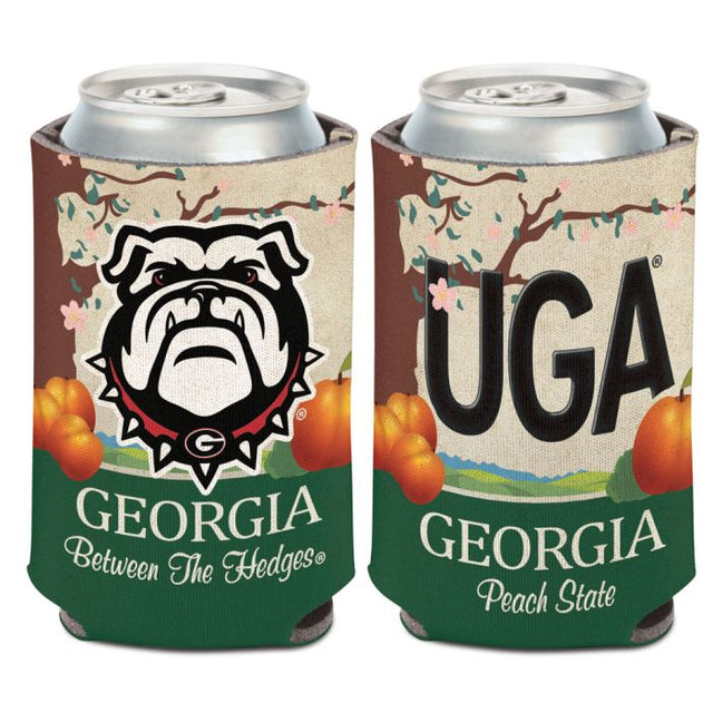 Enfriador de lata con placa de matrícula de Georgia Bulldogs, 12 oz.